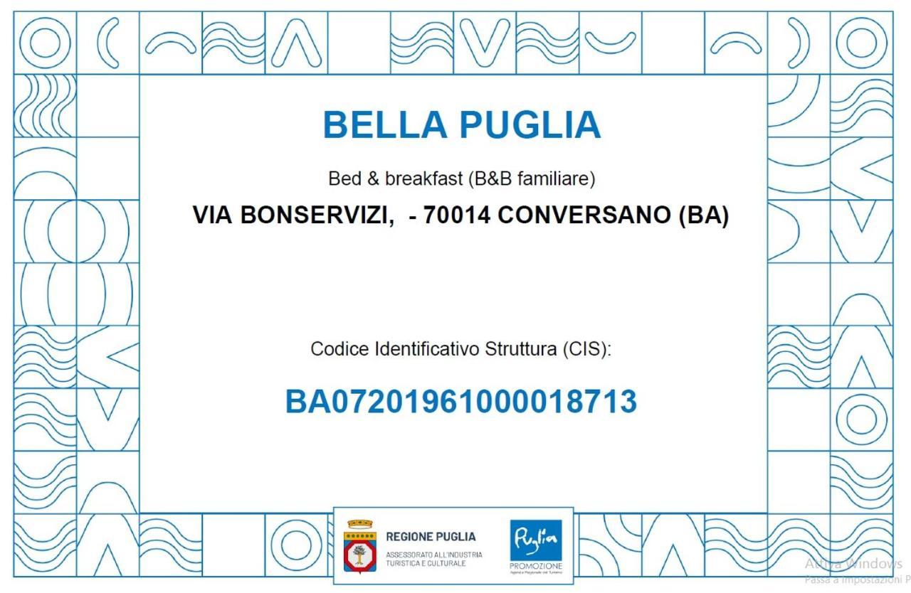 Bella Puglia Bed & Breakfast Conversano Exterior foto